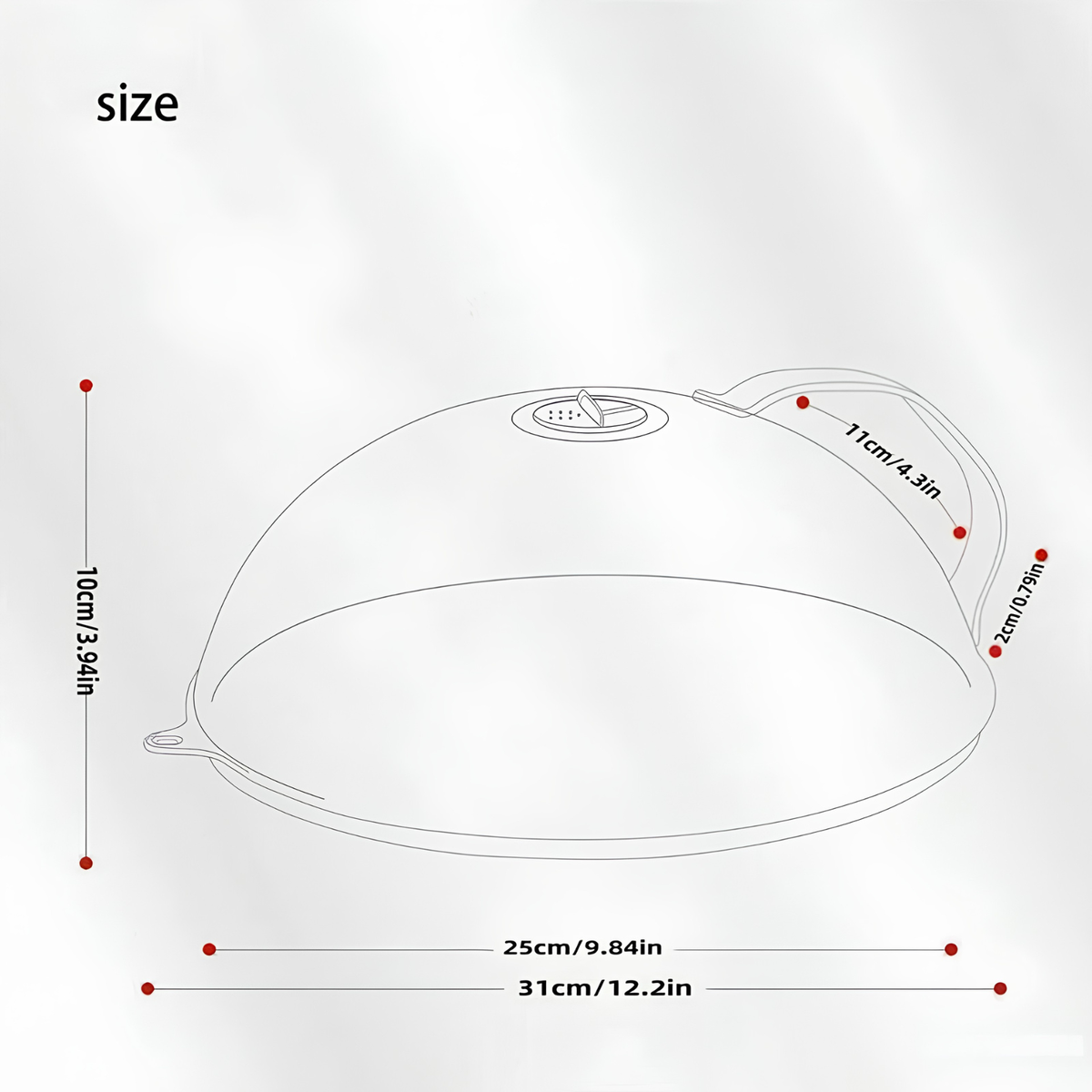 ClearGuard Microwave Splatter Cover