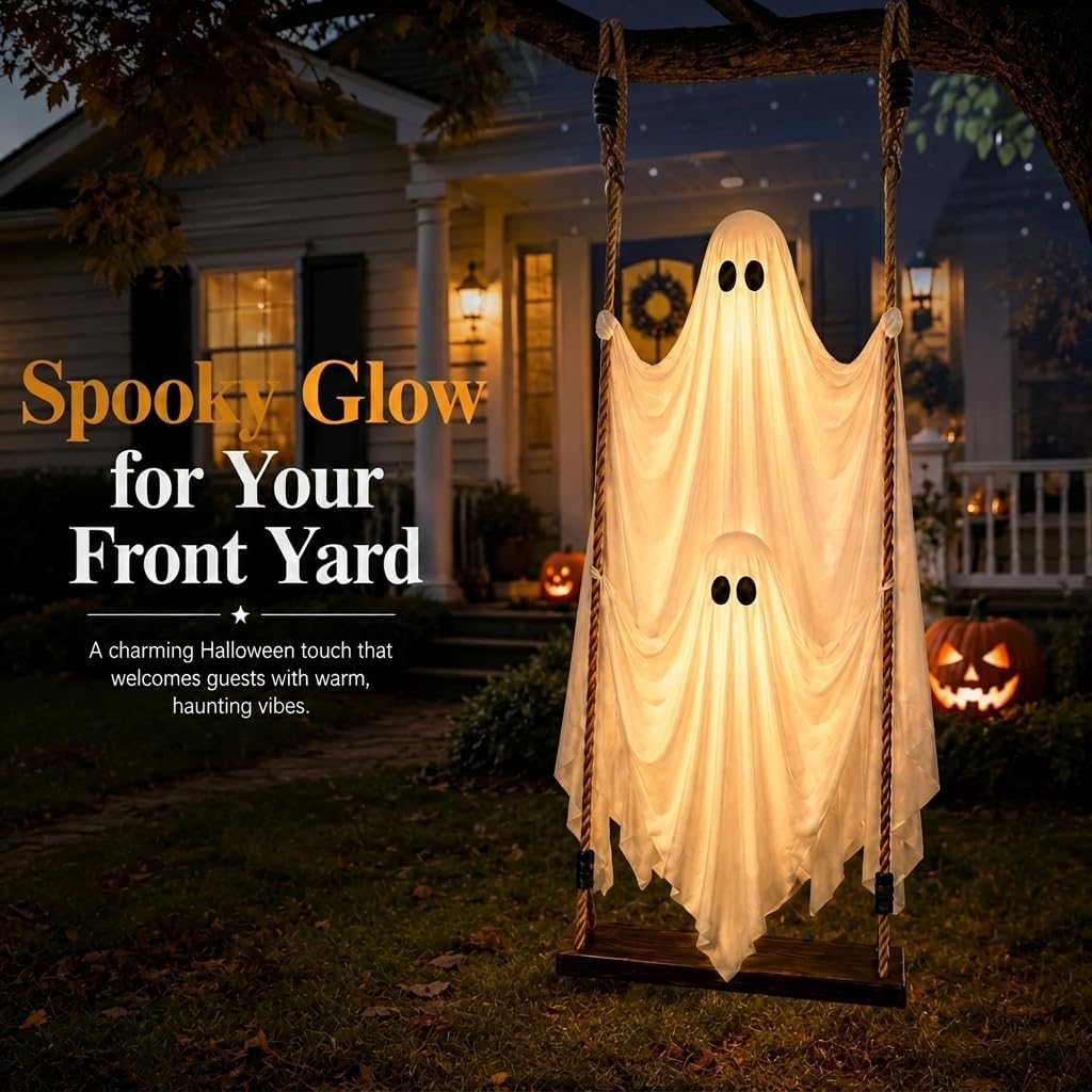 Hanging Ghost Decorations Outdoor