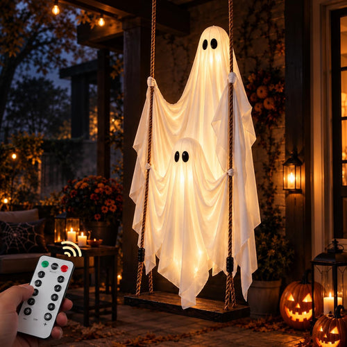 Hanging Ghost Decorations Outdoor