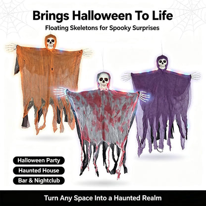 Outdoor Skeleton Ghost With 8 Modes Lights