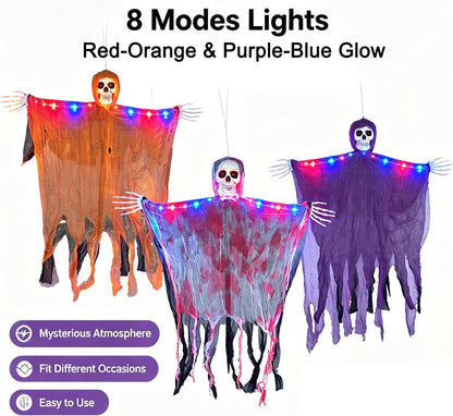 Outdoor Skeleton Ghost With 8 Modes Lights