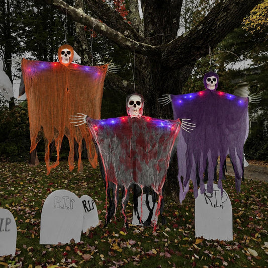 Outdoor Skeleton Ghost With 8 Modes Lights
